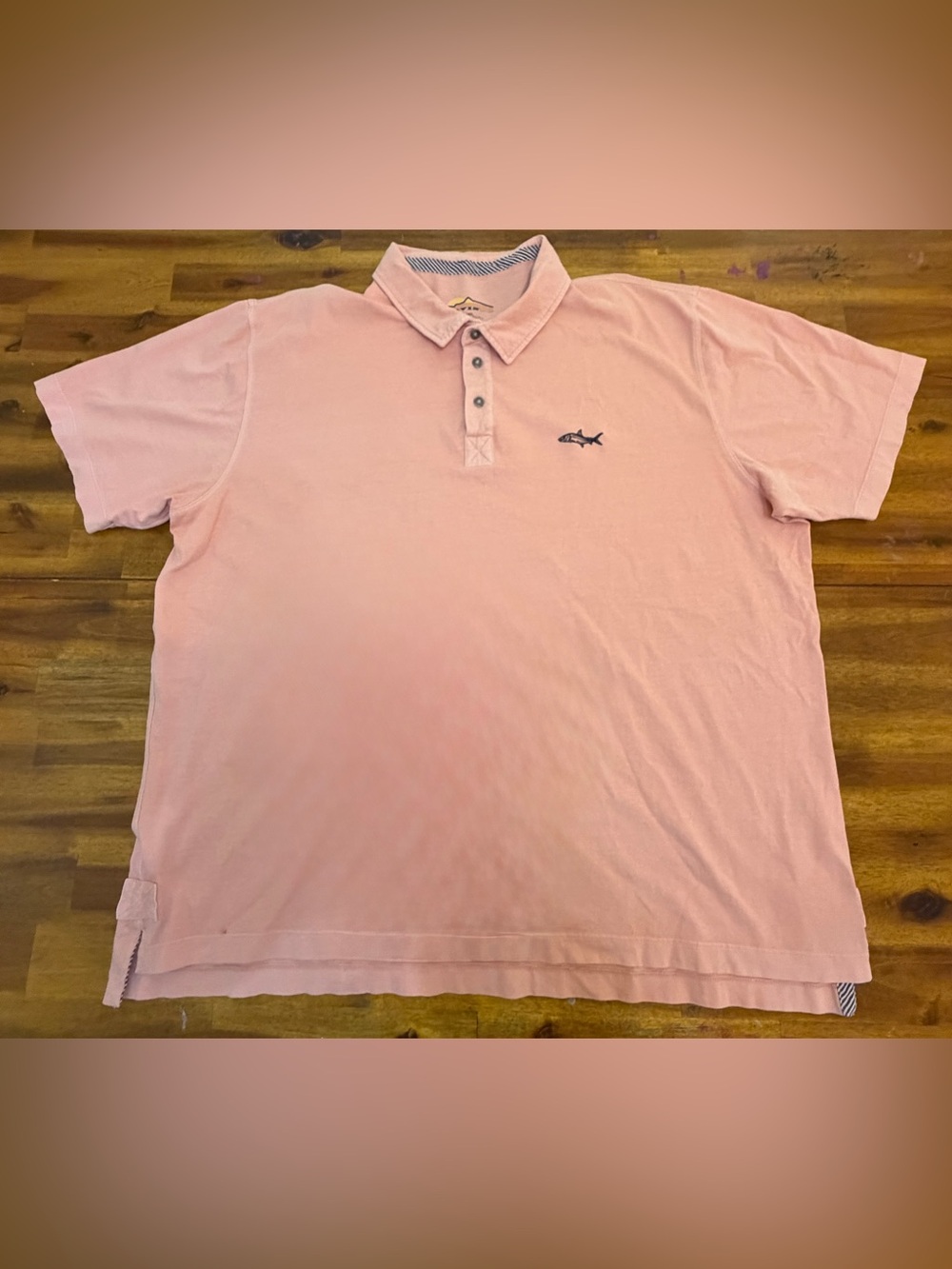 Orvis Polo Shirt XXL Salmon Peach Embroidered Fish Short Sleeve Outoor Fishing